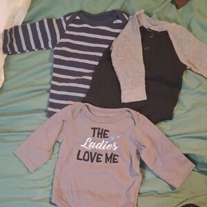 Striped and Solid Kids Long Sleeve Tops